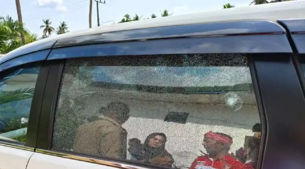 mobil camat Baito diteror orang tidak dikenal Berbagai sumber