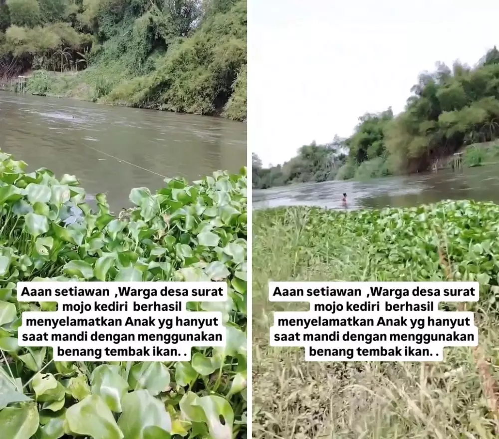 pemancing menyelamatkan bocah hanyut pakai alat mancing © 2024 Facebook pemancing menyelamatkan bocah hanyut pakai alat mancing © 2024 Facebook