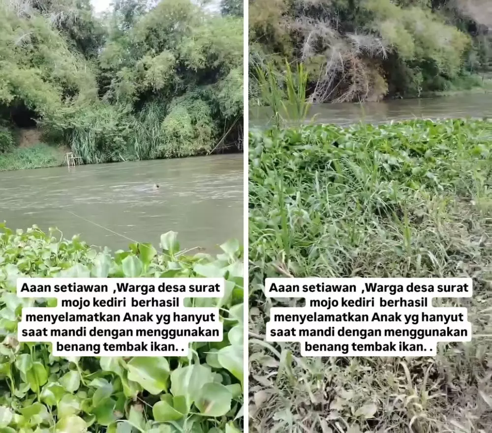 pemancing menyelamatkan bocah hanyut pakai alat mancing © 2024 Facebook pemancing menyelamatkan bocah hanyut pakai alat mancing © 2024 Facebook