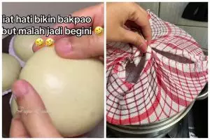 Bukannya mengembang, penampakan bakpao usai dikukus ini bikin ngenes, ternyata ini penyebabnya