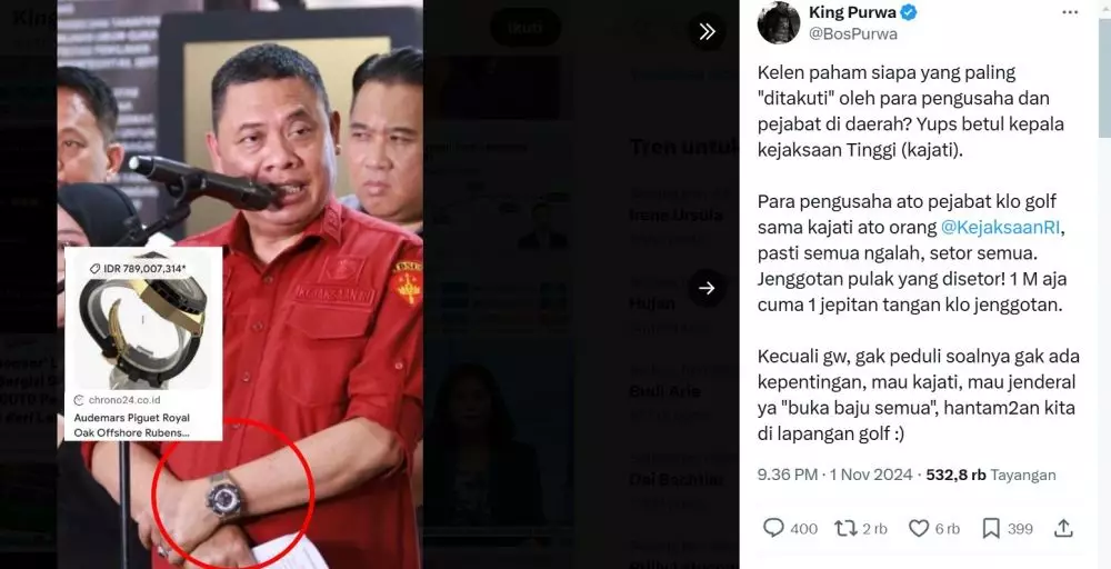 kekayaan dirdik jampidsus abdul qohar © 2024 X.com kekayaan dirdik jampidsus abdul qohar © 2024 X.com