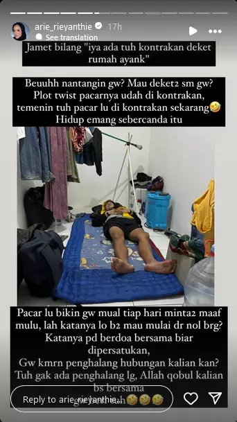 Nasib suami Arie Rieyanthie © 2024 Instagram