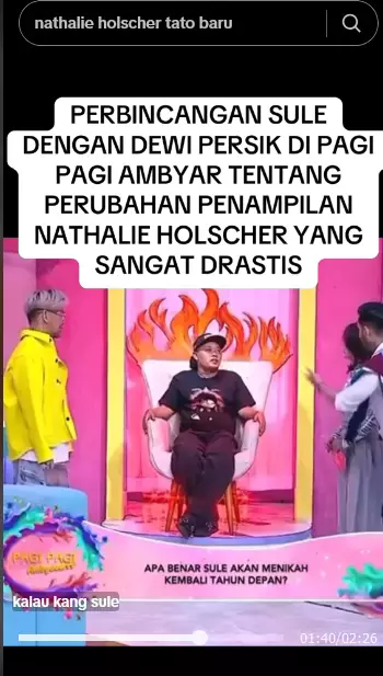 Sule beri tanggapan mengenai penampilan baru Nathalie © 2024 TikTok Sule beri tanggapan mengenai penampilan baru Nathalie © 2024 TikTok