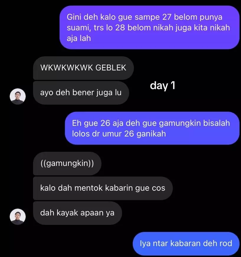 jodoh sahabat sendiri diajak nikah lewat chat © 2024 TikTok