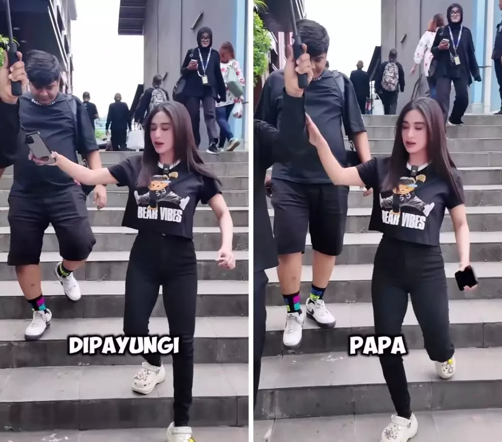 dewi perssik tolak dipayungi © 2024 Instagram