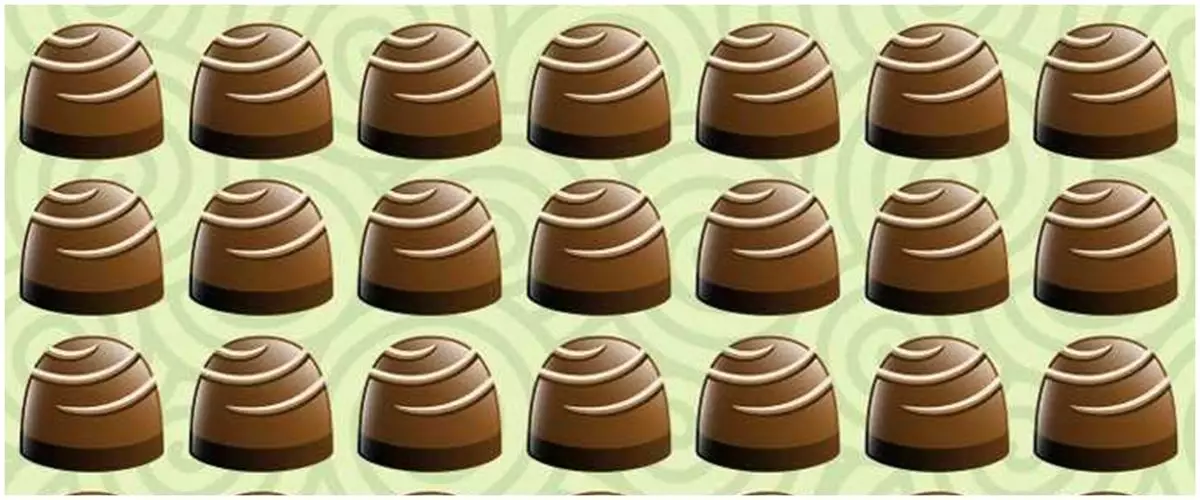 Tes ilusi optik, temukan cokelat yang berbeda dalam 3 detik