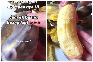 Bisa awet seminggu, cara simpan pisang matang yang kulitnya hitam ini bikin teksturnya nggak lembek