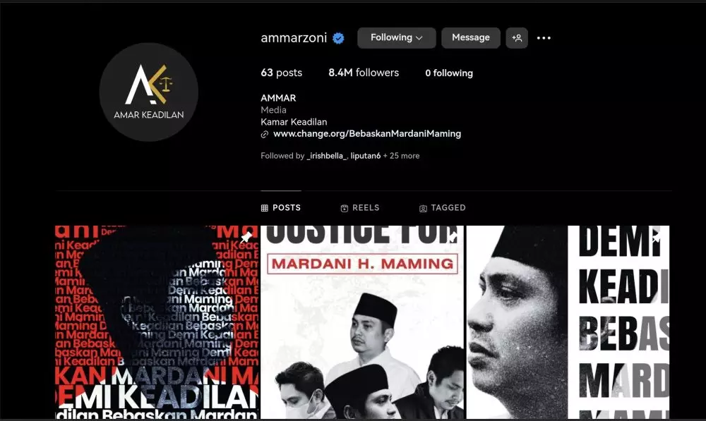 nominal fantastis akun Instagram Ammar Zoni © berbagai sumber