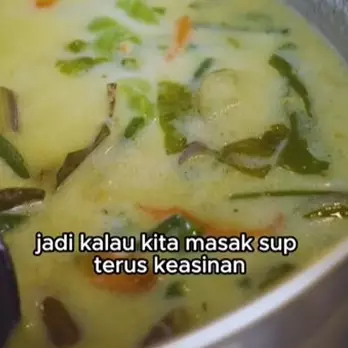 Trik mengatasi masakan yang keasinan tanpa ditambah air atau kentang, cukup tambah 1 bahan dapur