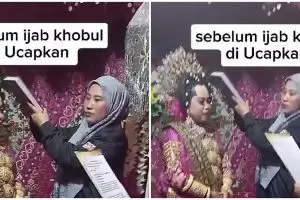 Totalitas mengabdi buat negara, pengantin ini rela dilantik jadi anggota KPPS sebelum ijab kabul
