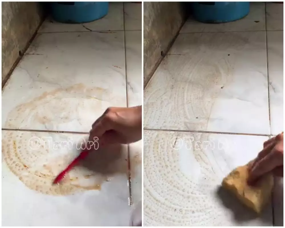 cara bersihkan noda karat di lantai © Instagram