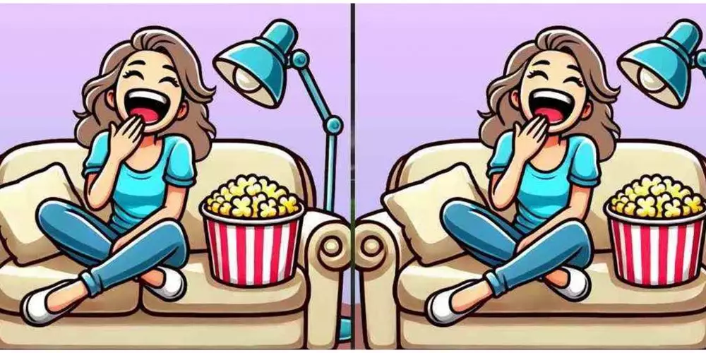 Ilusi optik, temukan 3 perbedaan pada gambar gadis yang sedang makan popcorn dalam 7 detik © 2024 brilio.net Ilusi optik, temukan 3 perbedaan pada gambar gadis yang sedang makan popcorn dalam 7 detik © 2024 brilio.net