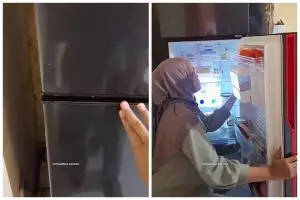 Tak perlu dibawa ke tukang servis, ini trik perbaiki karet pintu kulkas longgar cuma modal Rp0