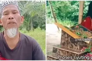 Makam Nia Kurnia Sari korban pembunuhan jadi tempat syuting video klip, sang ayah layangkan protes