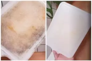 Cara membersihkan talenan plastik dengan tiga bahan sederhana, bikin kinclong seperti baru