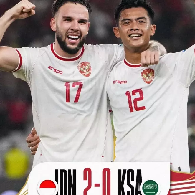 Marselino man of the match, Indonesia dahsyat taklukkan Arab Saudi