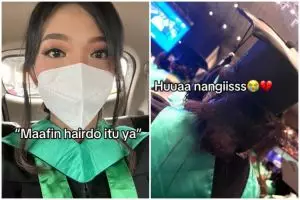 Momen apes mahasiswa sewa hair-do untuk wisuda berakhir zonk, rambut malah jadi gimbal