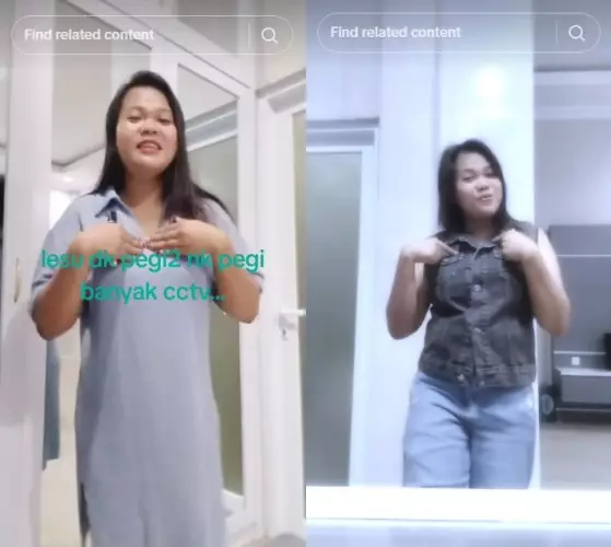 ART pakai baju majikan tanpa izin © TikTok
