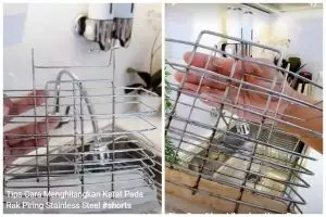 Trik mudah menghilangkan karat di rak piring dengan satu bahan saja