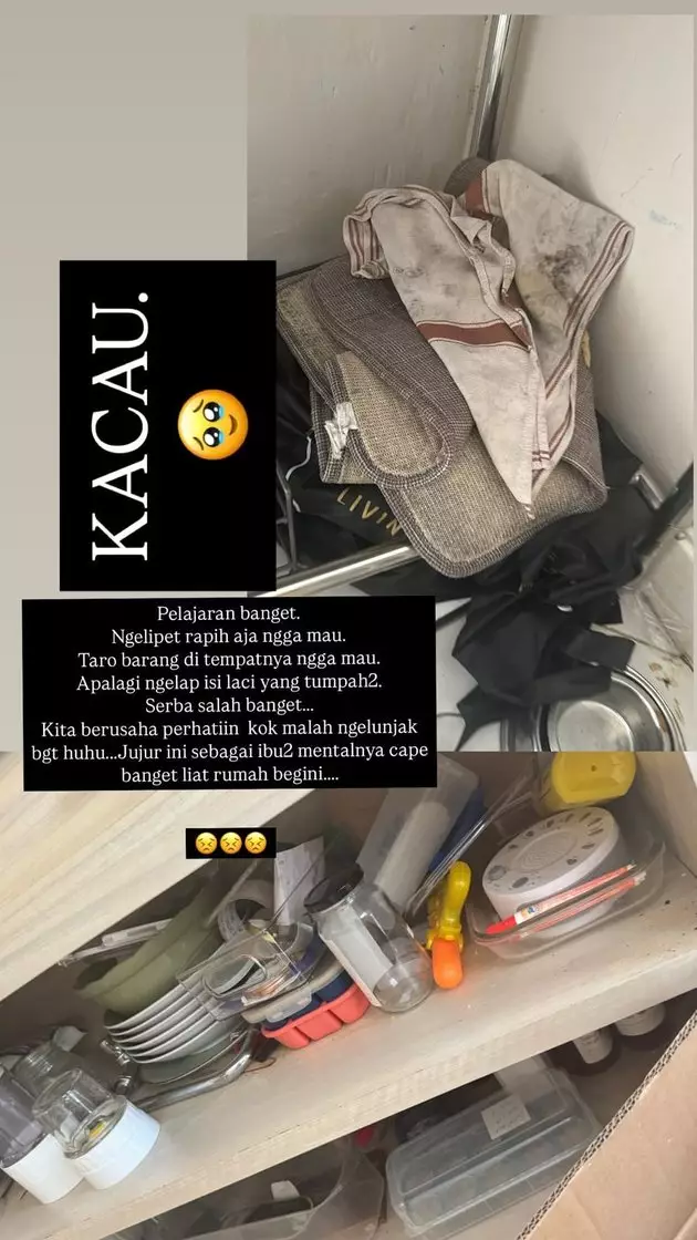 Nana Mirdad kesal rumahnya jadi kotor © Instagram Nana Mirdad kesal rumahnya jadi kotor © Instagram