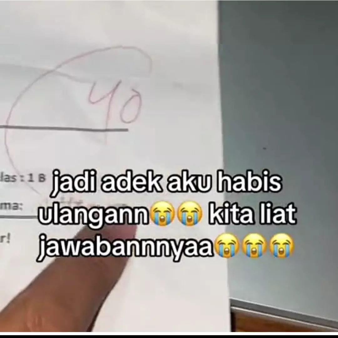 Wanita ini bacakan jawaban di luar nalar adiknya yang masih SD saat ujian, imajinasinya tak terduga