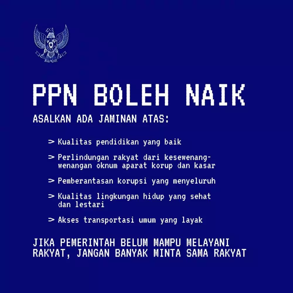 kebijakan ppn 12 persen © berbagai sumber