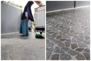 Cara mudah membersihkan noda kusam di lantai dengan ampas dapur