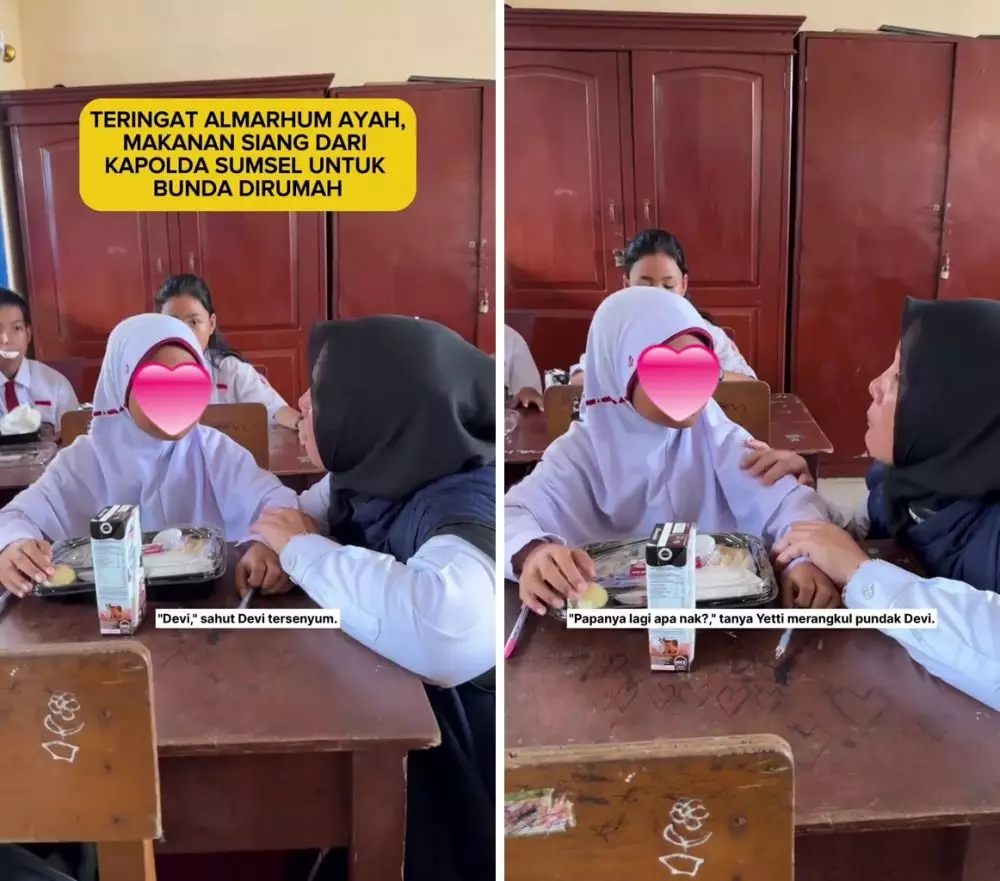 siswi sd pilih berikan makan siang gratis buat ibu © 2024 TikTok