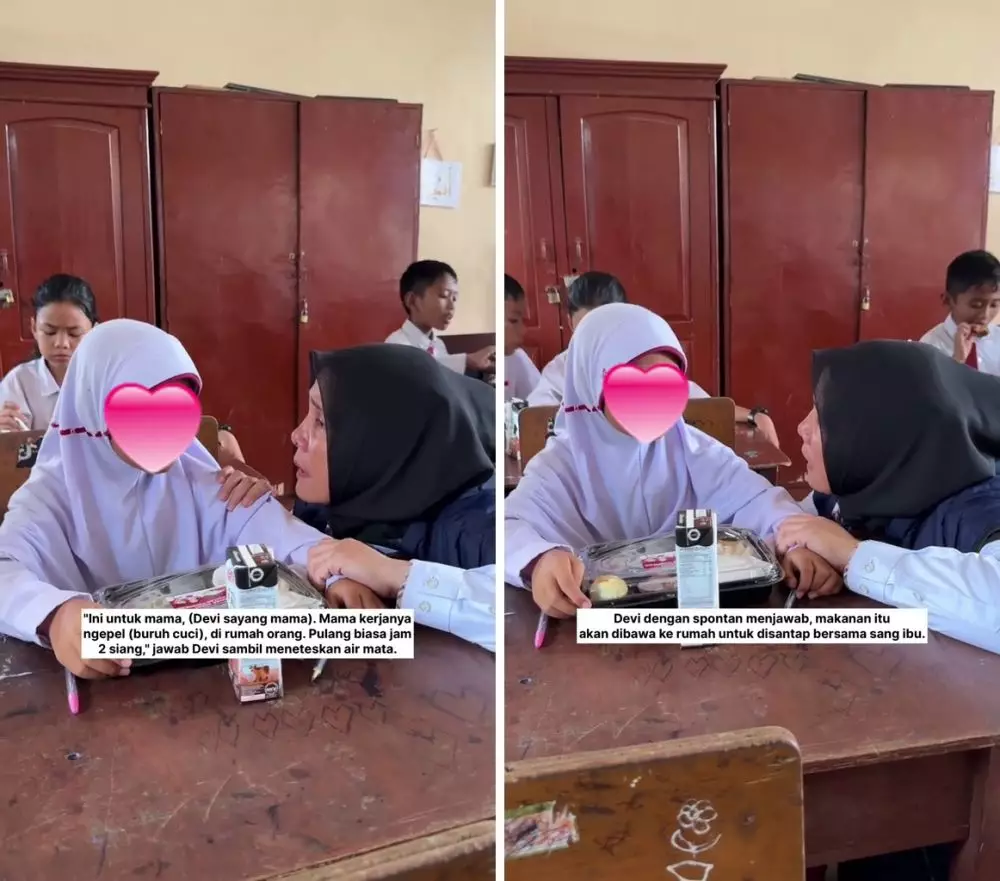siswi sd pilih berikan makan siang gratis buat ibu © 2024 TikTok