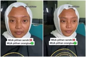 Dirias jadi pengantin Sunda pakai MUA pilihan orang tua, hasil makeup cewek ini bak beda orang