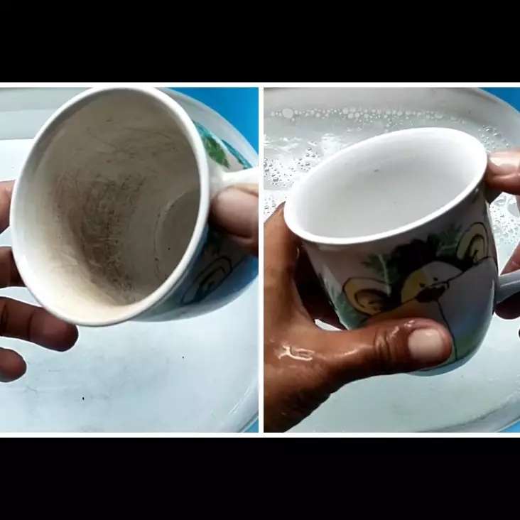 Tak asal pakai sabun cuci piring, ini trik membersihkan kerak teh membandel pada gelas