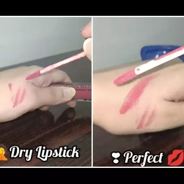 Bukan direndam air panas, trik atasi lip cream kering ini cuma ditambah 1 produk tak terduga