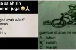 Terlalu polos, 11 potret lucu jawaban anak SD di soal pilihan ganda bikin guru yang ngoreksi puyeng