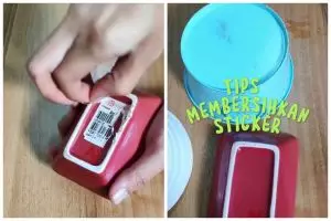 Auto bersih tanpa bekas lem, cara bersihkan stiker label di alat dapur ini praktis dan cepat