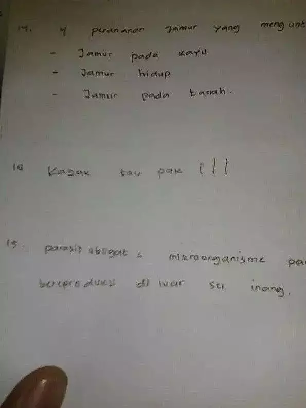 Potret lucu jawaban siswa pas ujian dari berbagai sumber