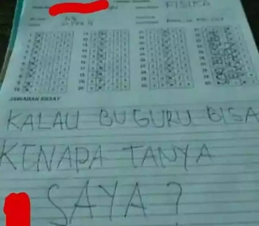 Potret lucu jawaban siswa pas ujian dari berbagai sumber