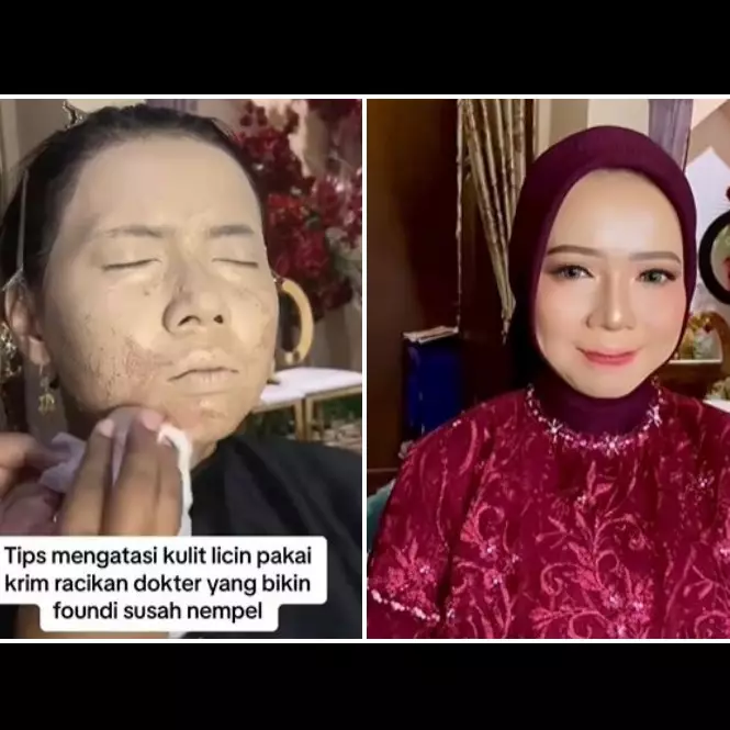 Hasilnya antilongsor, ini trik aplikasikan complexion di kulit licin efek pakai krim racikan dokter