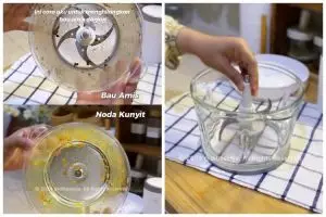 Tanpa direndam air panas, begini cara hilangkan bau amis dan noda kunyit di blender hingga tuntas