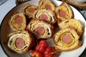 Resep tempe gulung sosis, lauk makan dan camilan simpel