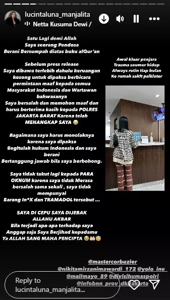 Lucinta Luna bongkar dalang masuk penjara © Instagram