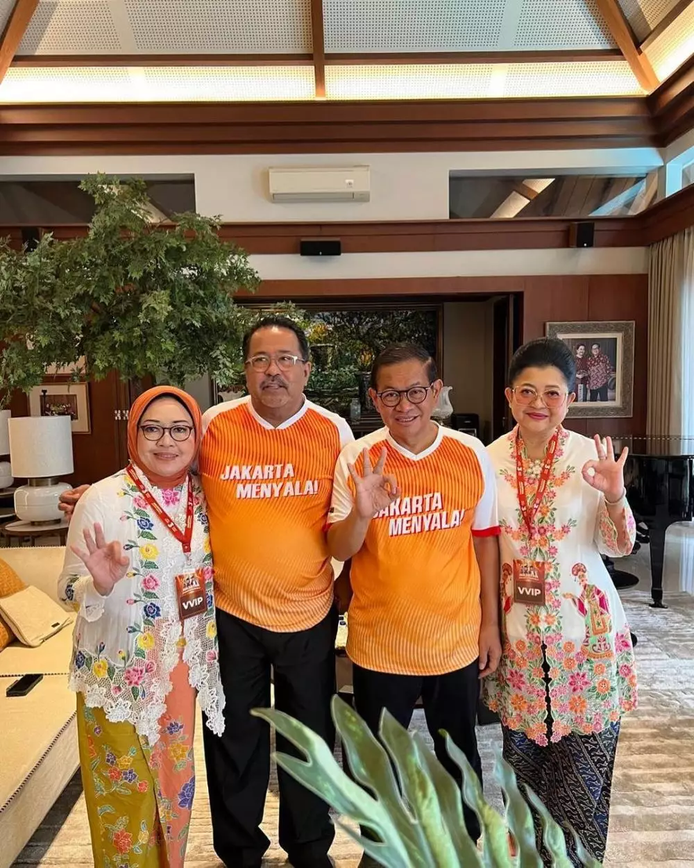 Reaksi Pramono Anung-Rano Karno saat unggul hasil quick count © 2024 Instagram