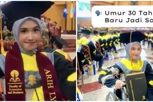 Wanita ini ceritakan alasan baru raih sarjana di usia 30, perjuangannya bikin nggak bisa berkata-kata