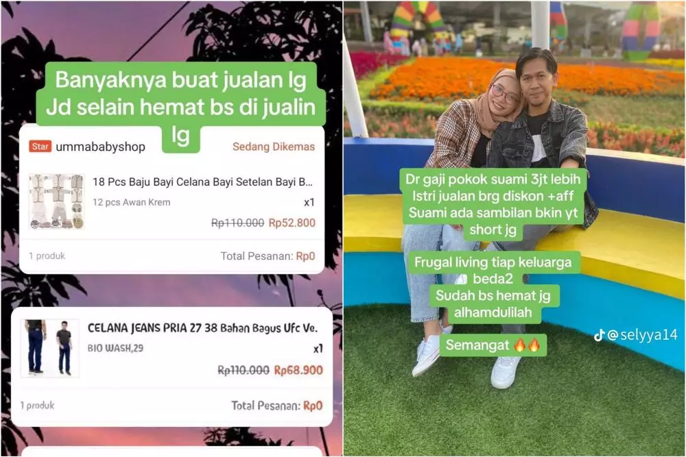ibu 3 anak frugal living © TikTok ibu 3 anak frugal living © TikTok