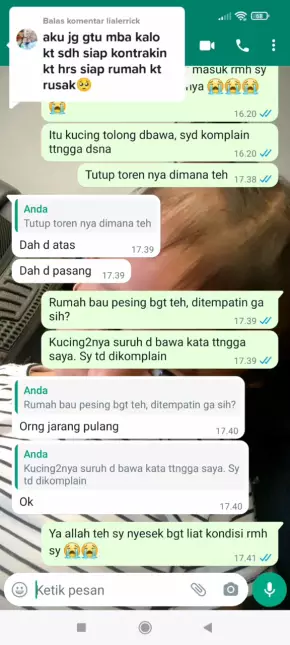 cerita rumah kontrak © TikTok