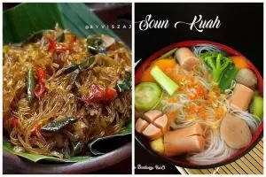 11 Resep kreasi masakan rumahan olahan soun yang enak, sederhana, praktis, dan mudah dibuat