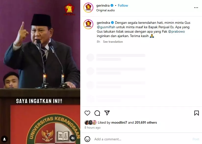 Gus Miftah mengaku ditegur Seskab © berbagai sumber Gus Miftah mengaku ditegur Seskab © berbagai sumber