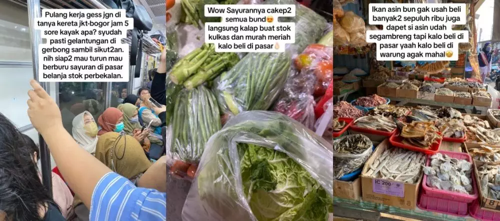 Ibu muda ketagihan frugal living © TikTok Ibu muda ketagihan frugal living © TikTok