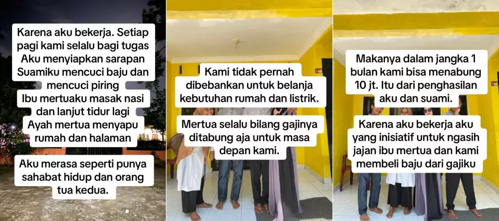 tinggal bareng mertua © TikTok