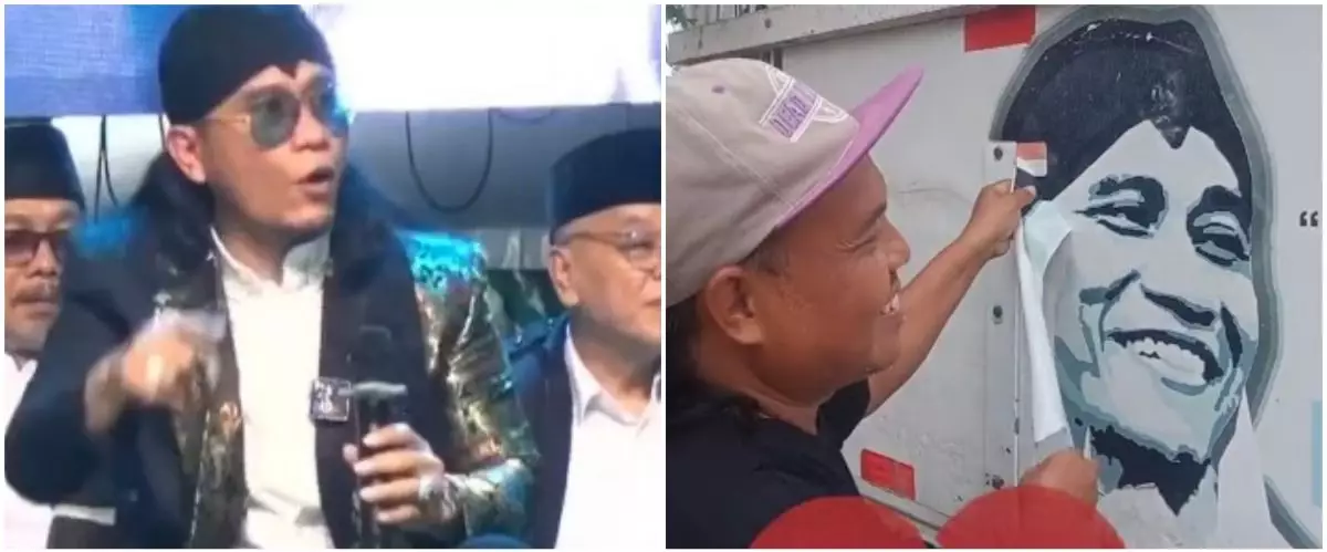 Terlanjur sakit hati, aksi para sopir truk preteli gambar Gus Miftah ini tuai dukungan