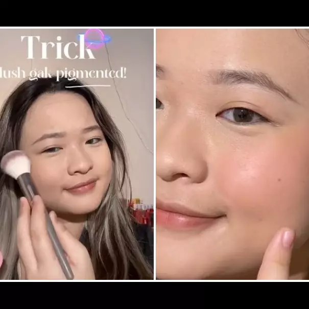 Trik atasi blush on nggak pigmented ini cuma andalkan 1 produk makeup, hemat produk dan tahan lama